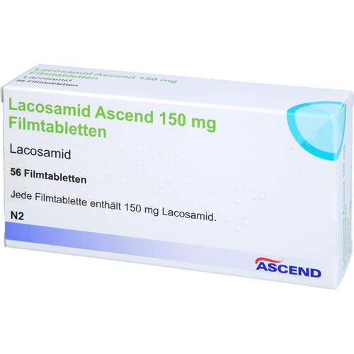 Lacosamid Ascend 150 mg Filmtabletten, 56 Stk., Ascend GmbH