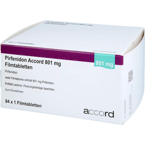 Pirfenidon Accord 801 mg Filmtabletten, 84x1 Stk., Accord Healthcare GmbH