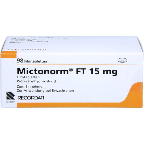 Mictonorm FT 15 mg Filmtabletten, 98 Stk., Orifarm GmbH
