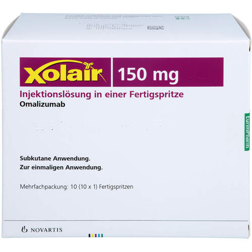Xolair 150 mg Injektionslösung i.e.Fertigspritze, 10 Stk., Eurimpharm Arzneimittel GmbH