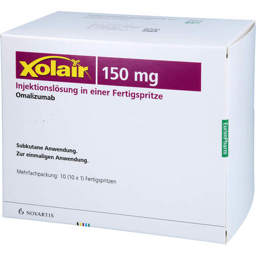 Xolair 150 mg Injektionslösung i.e.Fertigspritze, 10 Stk., Eurimpharm Arzneimittel GmbH