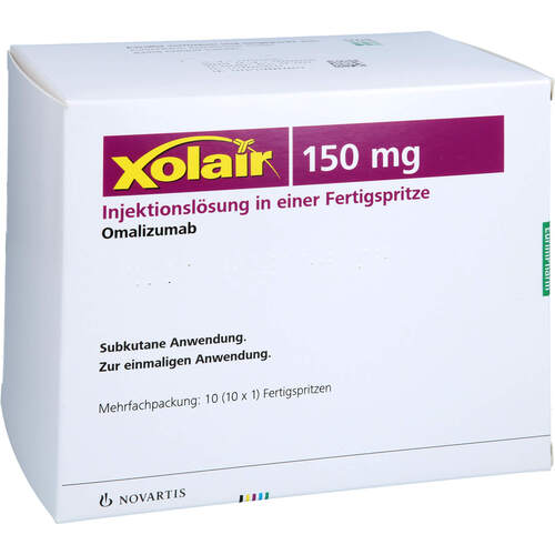 Xolair 150 mg Injektionslösung i.e.Fertigspritze, 10 Stk., Eurimpharm Arzneimittel GmbH
