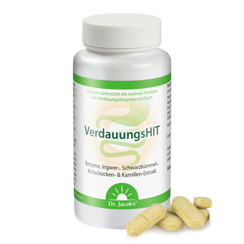 Dr.Jacob's VerdauungsHIT Enzyme Ingwer Schwarzk&uuml;mmel Kamille, 90 Stk., Dr. Jacob's Medical GmbH