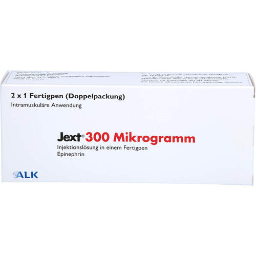 Jext 300 Mikrogramm Inj.-Lsg.in einem Fertigpen, 2 Stk., Alk-Abello Arzneimittel GmbH
