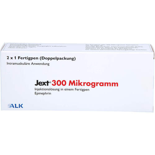 Jext 300 Mikrogramm Inj.-Lsg.in einem Fertigpen, 2 st, Alk-Abello Arzneimittel GmbH