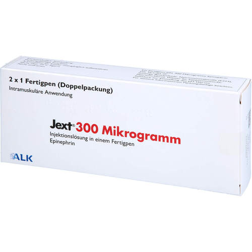 Jext 300 Mikrogramm Inj.-Lsg.in einem Fertigpen, 2 Stk., Alk-Abello Arzneimittel GmbH