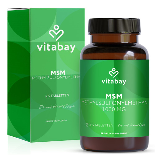 MSM 1000 mg Methylsulfonylmethan vegan, 365 Stk., Vitabay CV