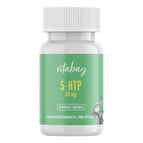5-HTP 50 mg aus Griffonia Extrakt vegan, 90 Stk., Vitabay CV