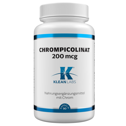 Chrompicolinat 200 mcg KLEAN LABS, 90 Stk., Supplementa GmbH