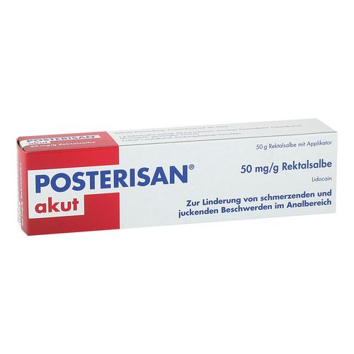 Posterisan akut 50mg/g Rektalsalbe, 50 g, DR. KADE Pharmazeutische Fabrik GmbH Posterisan akut 50mg/g Rektalsalbe, 50 g, DR. KADE Pharmazeutische Fabrik GmbH