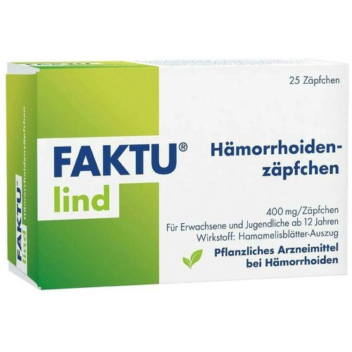 Faktu lind H&auml;morrhoidenz&auml;pfchen, 25 Stk., DR. KADE Pharmazeutische Fabrik GmbH