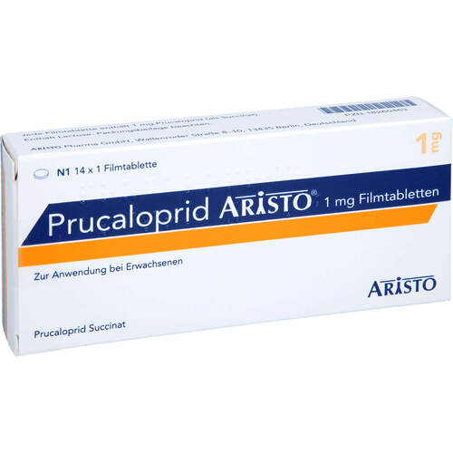 Prucaloprid Aristo 1 mg Filmtabletten, 14 Stk., Aristo Pharma GmbH