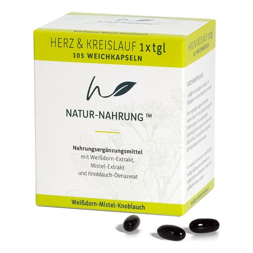 Natur-Nahrung Herz & Kreislauf 1x tgl.Weichkapseln, 105 Stk., Volopharm GmbH Deutschland