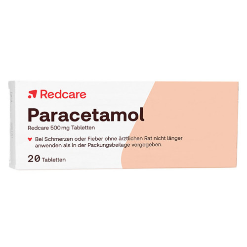 PARACETAMOL Redcare 500 mg Tabletten, 20 Stk., Fairmed Healthcare GmbH