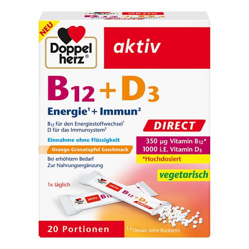 Doppelherz B12 + D3 Direct, 20 Stk., Queisser Pharma GmbH & Co. KG