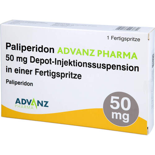 Paliperidon Advanz Pharma 50 mg Depot-In.-Sus.Fer, 1 Stk., Advanz Pharma GmbH