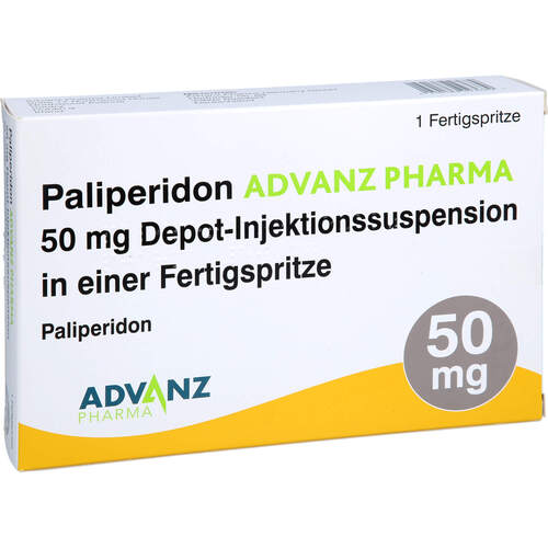 Paliperidon Advanz Pharma 50 mg Depot-In.-Sus.Fer, 1 Stk., Advanz Pharma GmbH