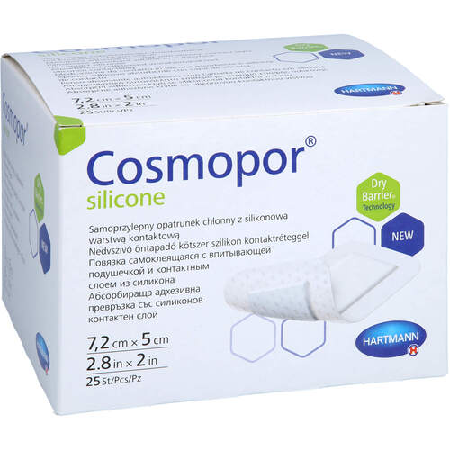COSMOPOR SILICONE WUNDVERBAND 5X7.2 CM, 25 Stk., B2b Medical GmbH