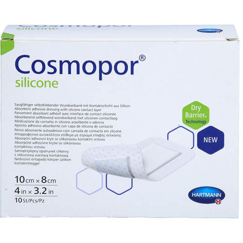 COSMOPOR SILICONE WUNDVERBAND 8X10 CM, 10 Stk., B2b Medical GmbH