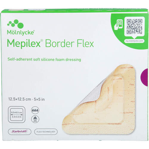 Mepilex Border Flex Schaumverb.haft.12.5x12.5 cm, 5 Stk., Tora Pharma GmbH