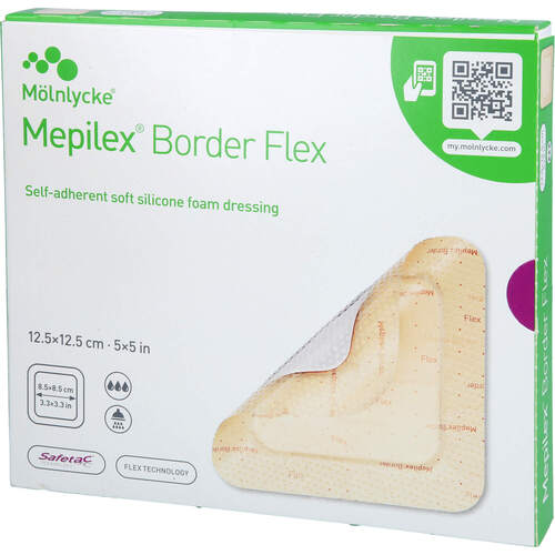 Mepilex Border Flex Schaumverb.haft.12.5x12.5 cm, 5 Stk., Tora Pharma GmbH