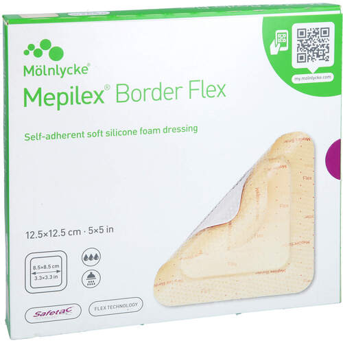 Mepilex Border Flex Schaumverb.haft.12.5x12.5 cm, 5 Stk., Tora Pharma GmbH