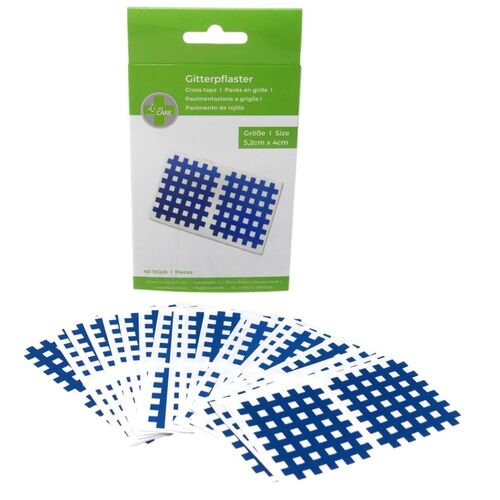 LisaCare Cross Tape 52x40mm Set Blau, 1 Pck., EKNA GmbH & Co. KG