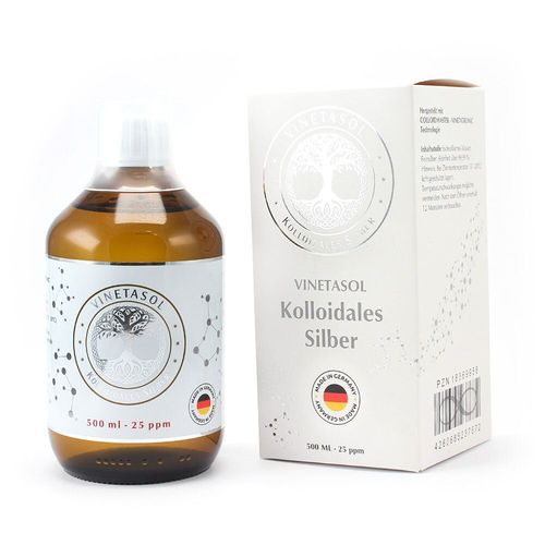 VINETASOL KOLLOIDALES SILBER - 25ppm, 500 ml, NANODIS GmbH & Co. KG Fachbereich Dispersionen
