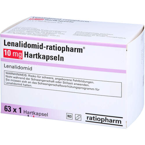 Lenalidomid-ratiopharm 10 mg Hartkapseln, 63 Stk., ratiopharm GmbH