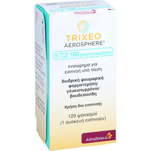 Trixeo Aerosphere 5/7.2/160ug Druckgasinh.120ED, 1 Stk., CC Pharma GmbH