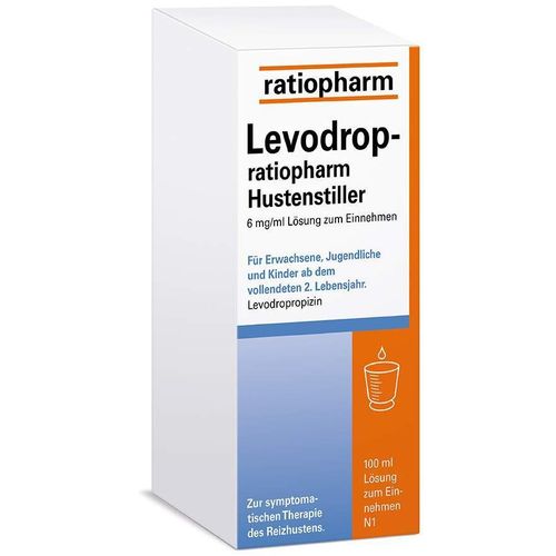 Levodrop-ratiopharm Hustenstiller 6mg/ml, 100 ml, ratiopharm GmbH