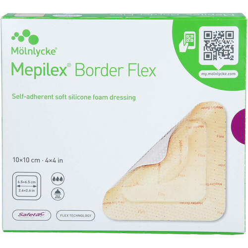 Mepilex 10x10 Border Flex, 5 Stk., ApoHomeCare GmbH Mepilex 10x10 Border Flex, 5 Stk., ApoHomeCare GmbH