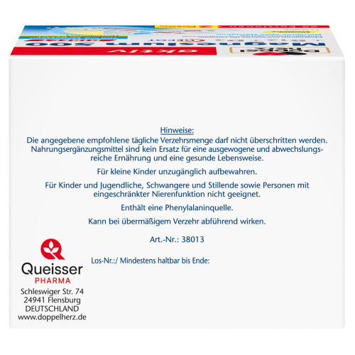 Doppelherz Magnesium 500 + B12 + D3 Depot direct, 60 Stk., Queisser Pharma GmbH & Co. KG Doppelherz Magnesium 500 + B12 + D3 Depot direct, 60 Stk., Queisser Pharma GmbH & Co. KG