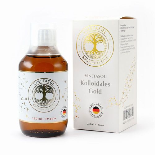 VINETASOL KOLLOIDALES GOLD - 10ppm, 250 ml, NANODIS GmbH & Co. KG Fachbereich Dispersionen