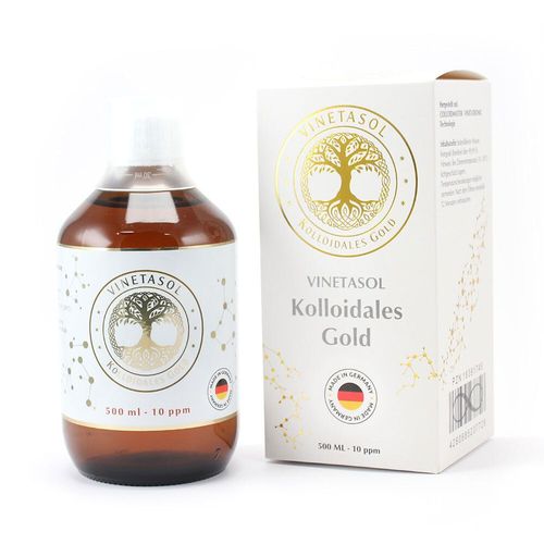 VINETASOL KOLLOIDALES GOLD - 10ppm, 500 ml, NANODIS GmbH & Co. KG Fachbereich Dispersionen