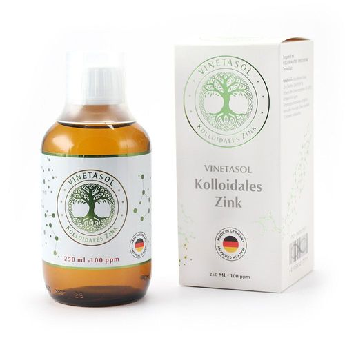 VINETASOL KOLLOIDALES ZINK - 100ppm, 250 ml, NANODIS GmbH & Co. KG Fachbereich Dispersionen