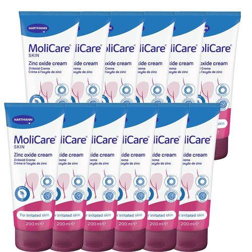 MoliCare Skin Zinkoxid Creme, 12x200 ml, Paul Hartmann AG
