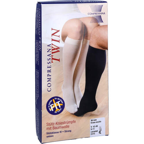 COMPRESSANA TWIN KNIESTRUMPF 5 VANILLA, 2 Stk., Compressana GmbH