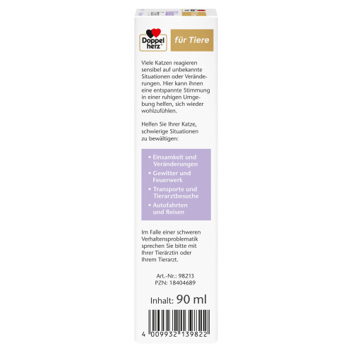 Doppelherz f&uuml;r Tiere Relaxspray f&uuml;r Katzen, 90 ml, Queisser Pharma GmbH & Co. KG