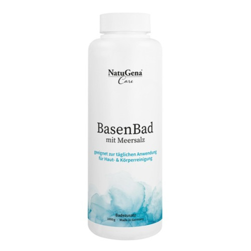 Basenbad mit Meersalz Badezusatz Rosenquarz vegan, 1000 g, NatuGena GmbH