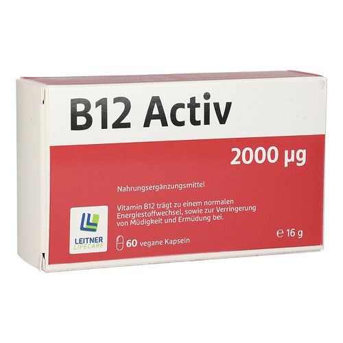 B12 Activ 2000ug Kapseln, 60 Stk., Leitner Lifecare GmbH