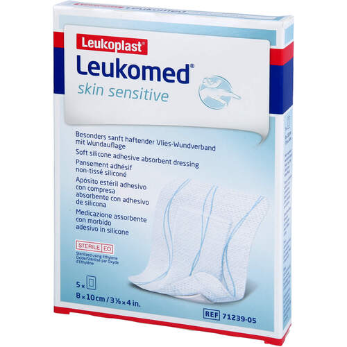 LEUKOMED SKIN SENSITIVE STERIL 8X10 CM, 5 Stk., B2b Medical GmbH