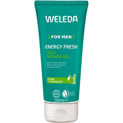 WELEDA For Men Energy Fresh 3in1 Shower Gel, 200 ml, Weleda AG