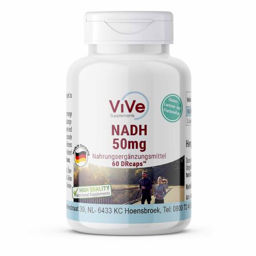 NADH 50mg, 60 Stk., ViVe Supplements B. V.