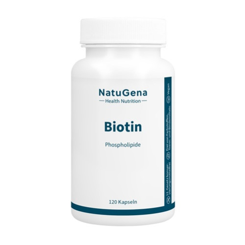 Biotin hochdosiert + Lecithin vegan, 120 Stk., NatuGena GmbH