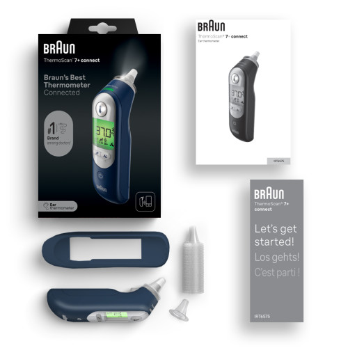 BRAUN ThermoScan7+ Connect Ohrthermometer, 1 Stk., Kaz Europe Sa