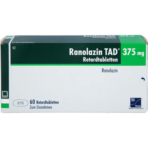 Ranolazin TAD 375 mg Retardtabletten, 60 st, TAD Pharma GmbH