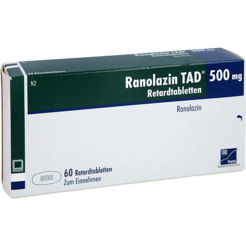Ranolazin TAD 500 mg Retardtabletten, 60 Stk., TAD Pharma GmbH