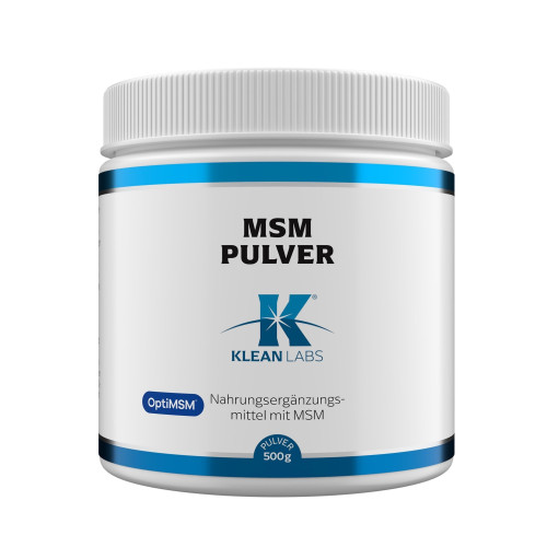MSM Pulver KLEAN LABS, 500 g, Supplementa GmbH