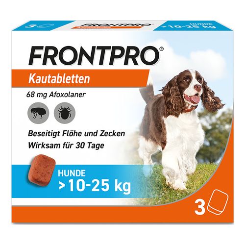 FRONTPRO 68 mg Kautabletten f.Hunde >10-25 kg, 3 Stk., Boehringer Ingelheim Vetmedica GmbH FRONTPRO 68 mg Kautabletten f.Hunde >10-25 kg, 3 Stk., Boehringer Ingelheim Vetmedica GmbH